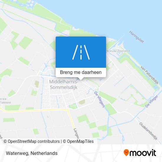 Waterweg kaart