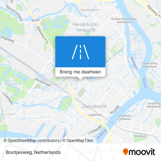 Bootjesweg kaart