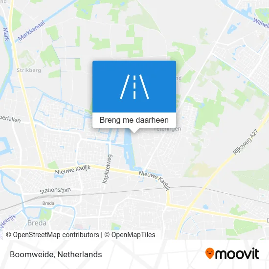 Boomweide kaart