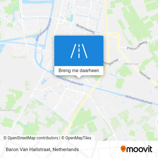 Baron Van Hallstraat kaart