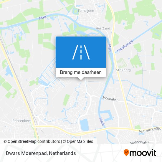 Dwars Moerenpad kaart