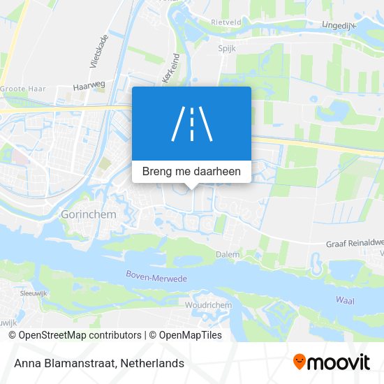 Anna Blamanstraat kaart