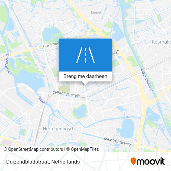 Duizendbladstraat kaart