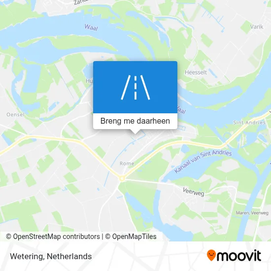 Wetering kaart