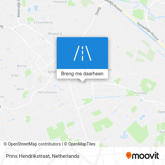 Prins Hendrikstraat kaart