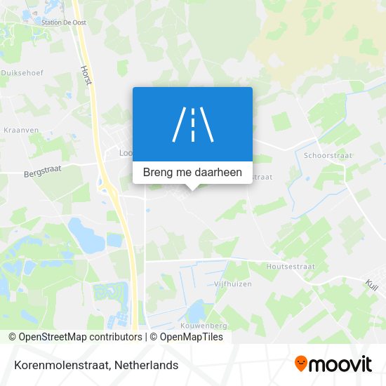 Korenmolenstraat kaart