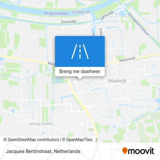 Jacques Bertinstraat kaart