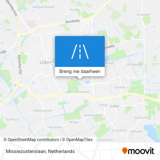 Missiezusterslaan kaart