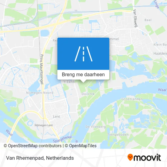Van Rhemenpad kaart