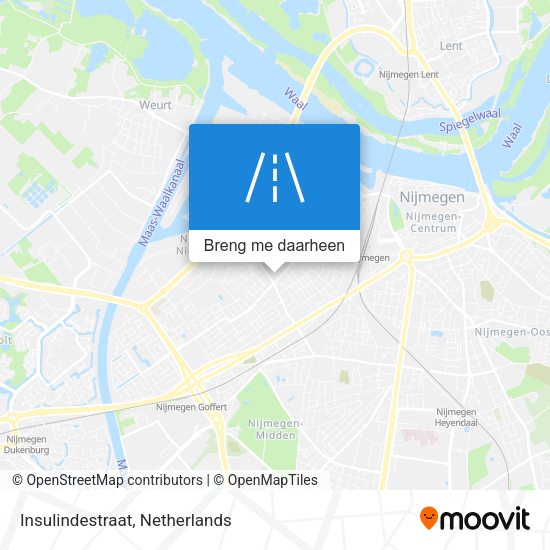 Insulindestraat kaart
