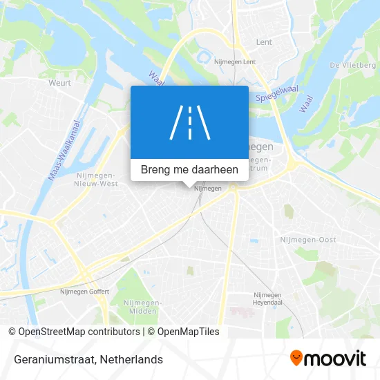 Geraniumstraat kaart