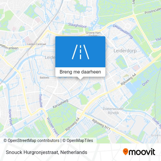 Snouck Hurgronjestraat kaart