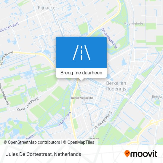 Jules De Cortestraat kaart