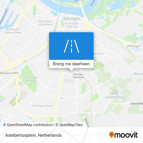 Adelbertusplein kaart