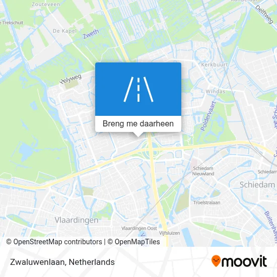 Zwaluwenlaan kaart