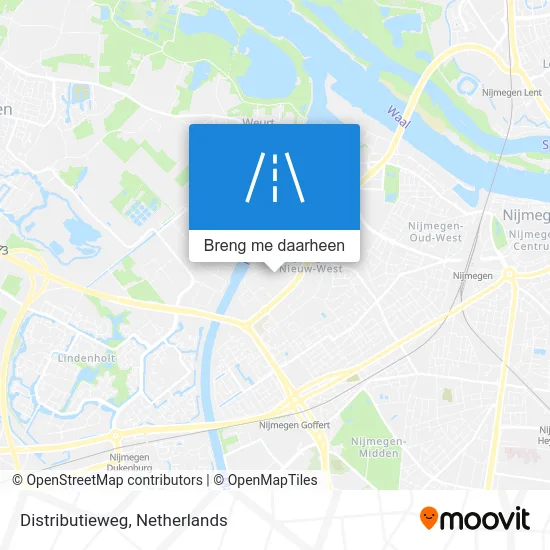 Distributieweg kaart