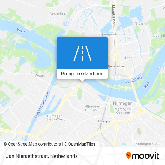 Jan Nieraethstraat kaart