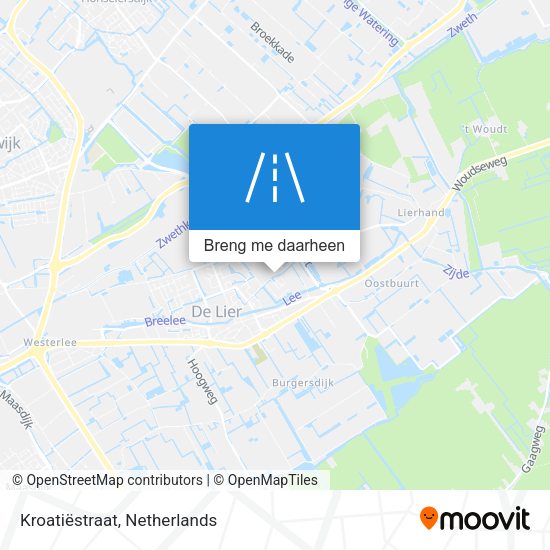 Kroatiëstraat kaart
