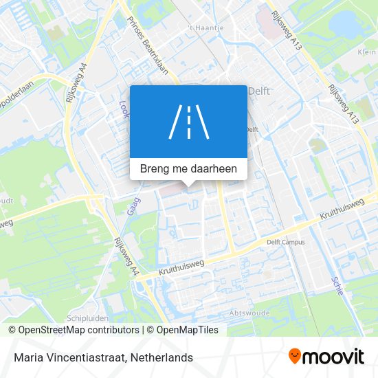 Maria Vincentiastraat kaart
