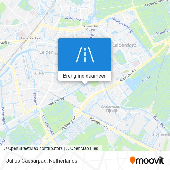 Julius Caesarpad kaart