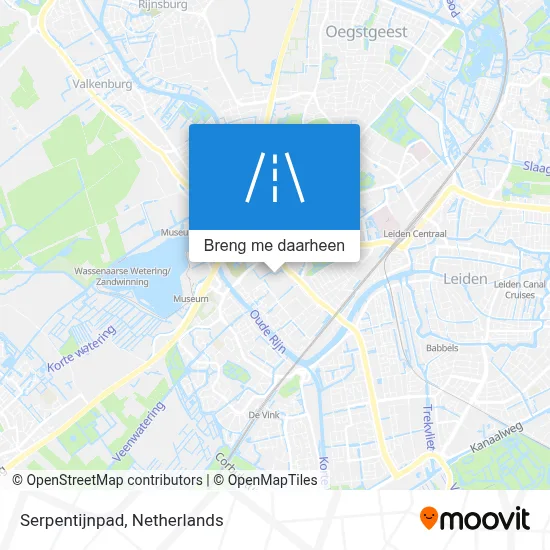 Serpentijnpad kaart