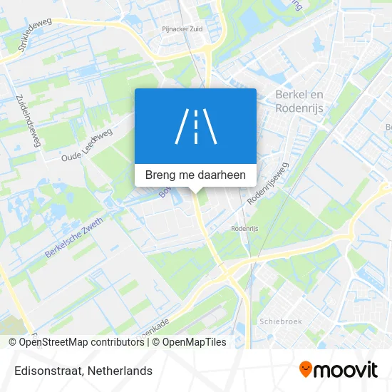 Edisonstraat kaart