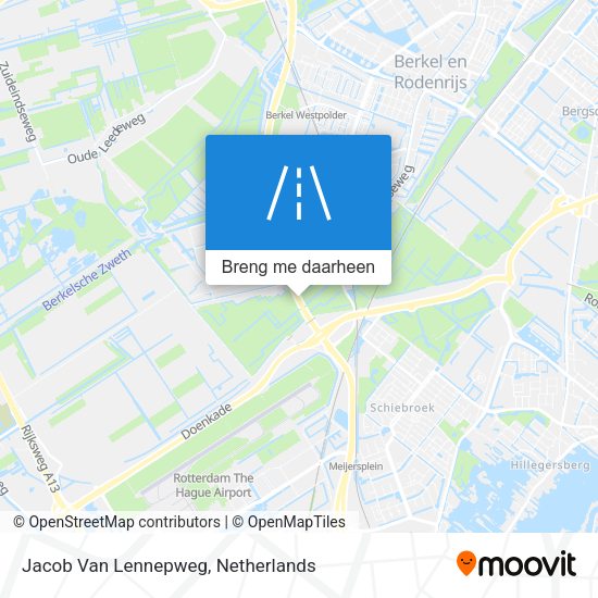 Jacob Van Lennepweg kaart