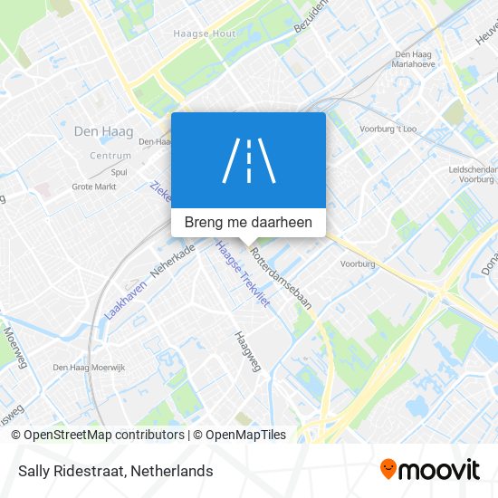 Sally Ridestraat kaart