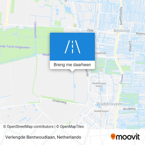 Verlengde Bentwoudlaan kaart