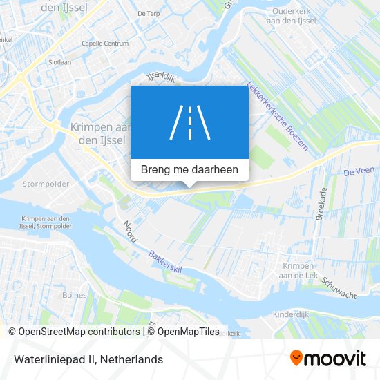 Waterliniepad II kaart