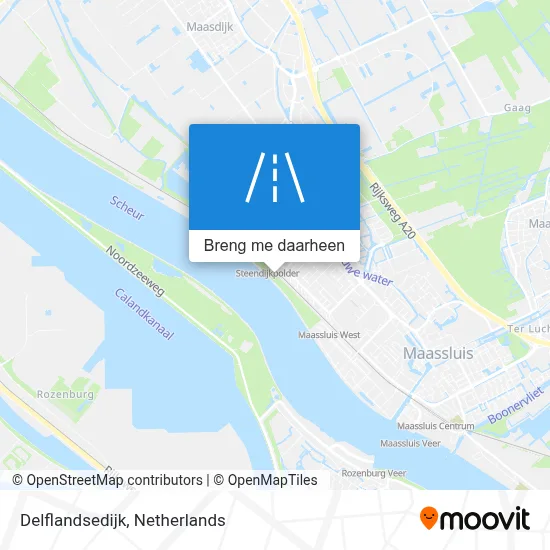 Delflandsedijk kaart