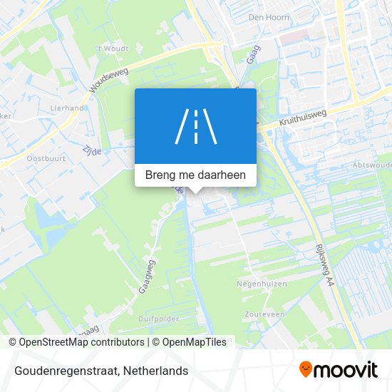 Goudenregenstraat kaart