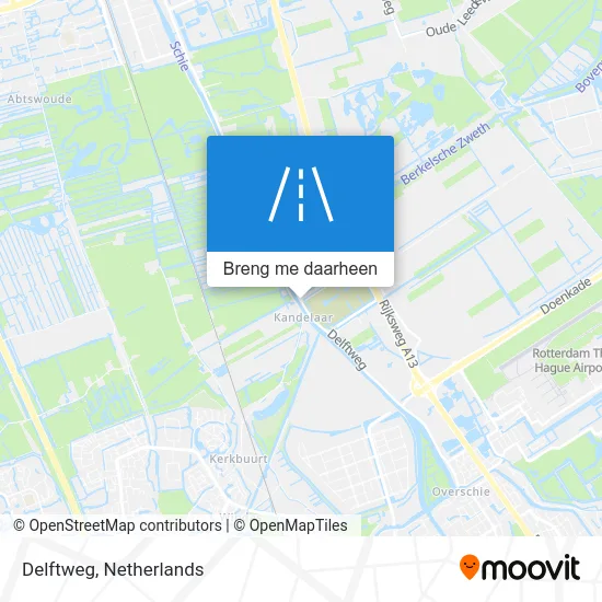 Delftweg kaart
