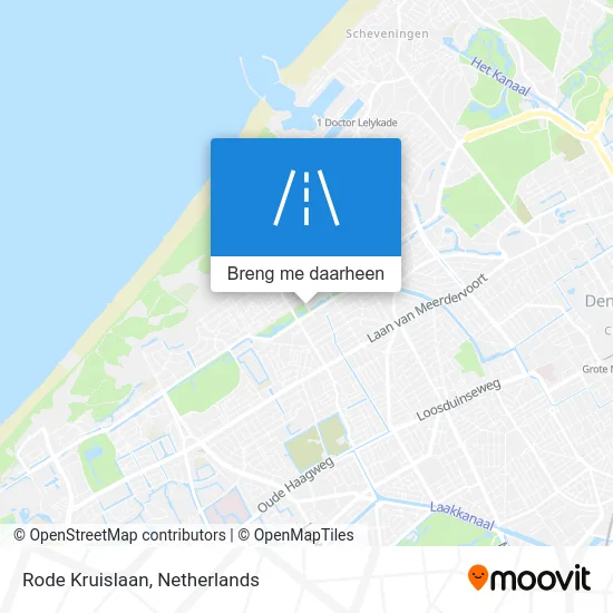 Rode Kruislaan kaart