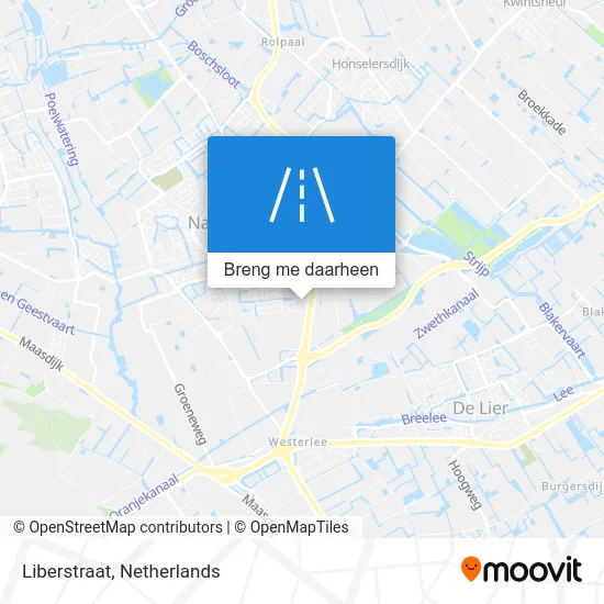 Liberstraat kaart