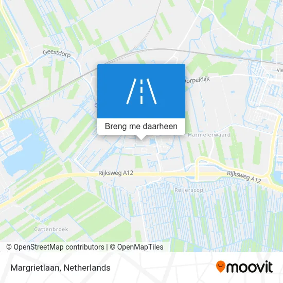 Margrietlaan kaart