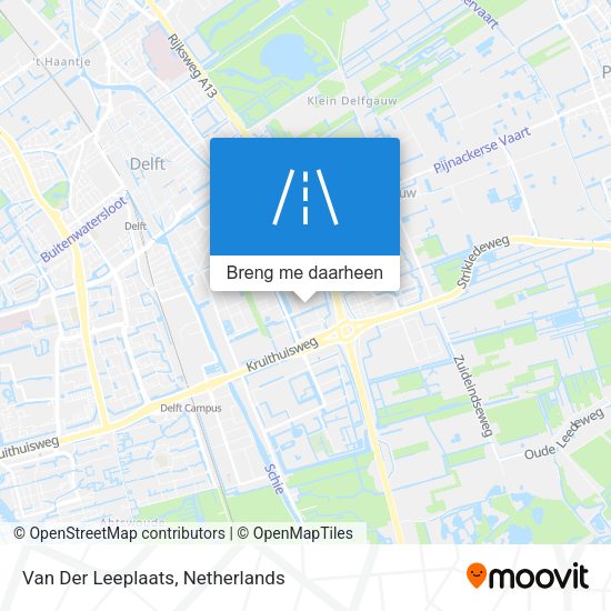 Van Der Leeplaats kaart
