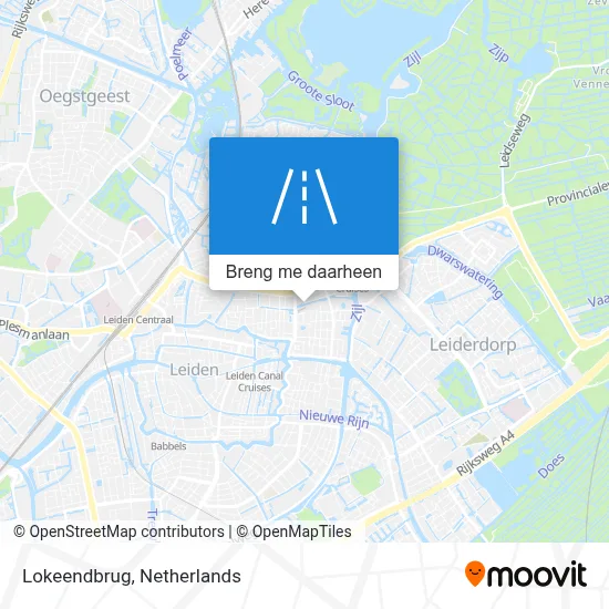 Lokeendbrug kaart