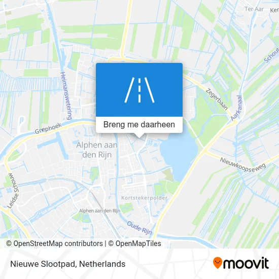 Nieuwe Slootpad kaart