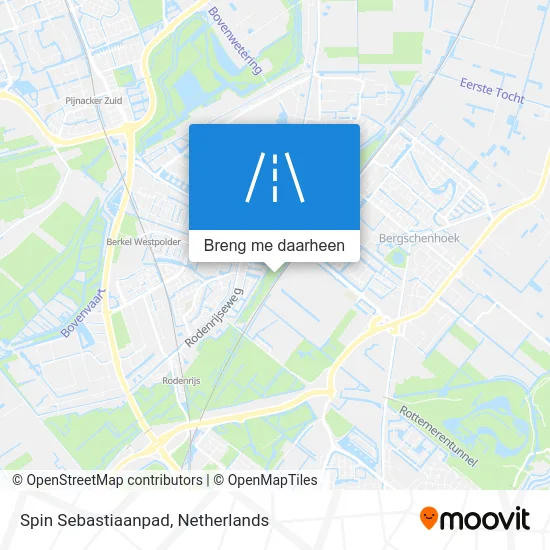 Spin Sebastiaanpad kaart
