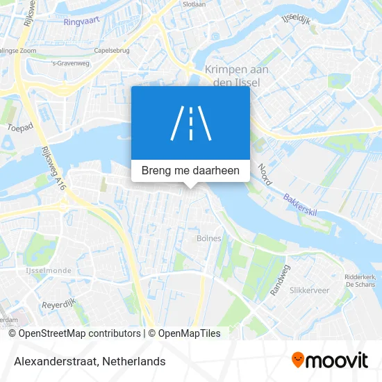 Alexanderstraat kaart