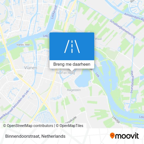 Binnendoorstraat kaart