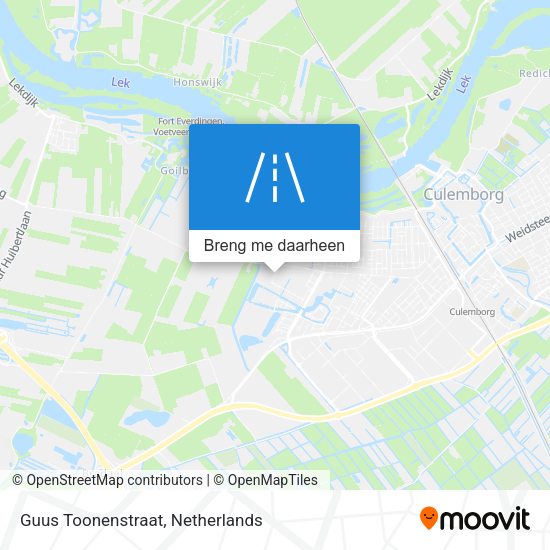 Guus Toonenstraat kaart