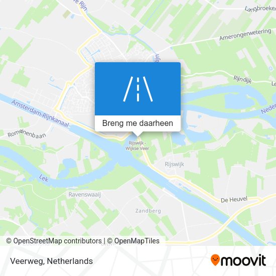 Veerweg kaart