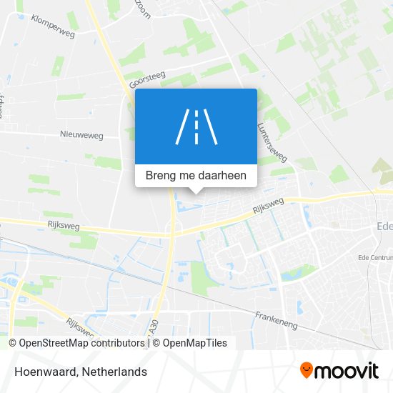 Hoenwaard kaart