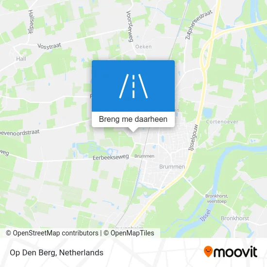 Op Den Berg kaart