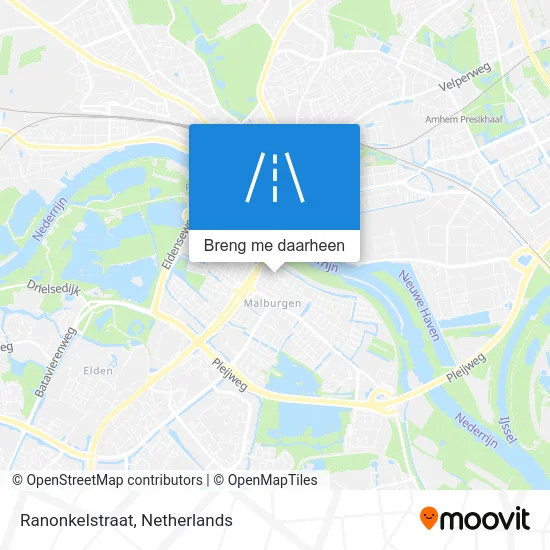 Ranonkelstraat kaart
