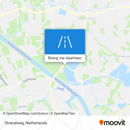 Strandweg kaart
