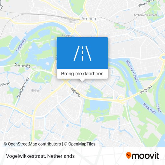 Vogelwikkestraat kaart