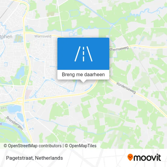 Pagetstraat kaart